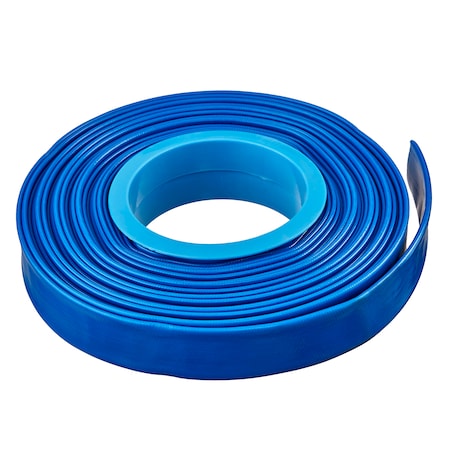 8x50Ft Heavy Duty Blue Lay Flat Discharge And Backwash Hose